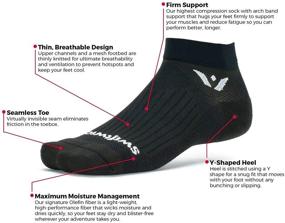 img 2 attached to 🏃 Swiftwick Compression: Ultimate Breathable Gear for Running and Cycling