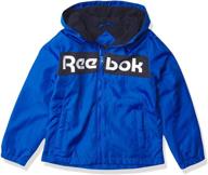 reebok weight jacket charcoal black boys' clothing in jackets & coats logo