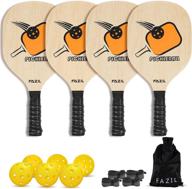 fazil pickleball paddle set carry logo