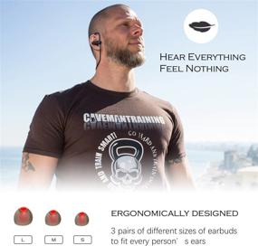 img 1 attached to 🎧 Waterproof Sport Headset - Joyful Heart JH900 Bluetooth Headphones Wireless Earbuds with Mic, Noise Cancelling, Slim Light Earphone for Workout, 8 Hr Battery (2018 New Model, Black)