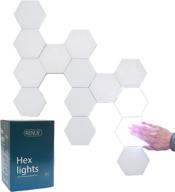 🔆 hexagonal wall lights - touch activated modular light panels (hexagon smart panels for home wall decor) 6 pack with ul certified adapter логотип