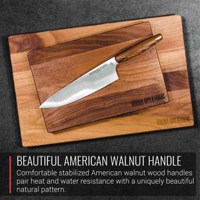 img 1 attached to 🔪 Virginia Boys Kitchens - 3-Piece Chef Knife Set - Handcrafted in the USA - German 420 High Carbon Stainless Steel - Chef, Utility, Paring Knives