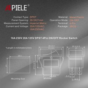 img 3 attached to APIELE Рокер-переключатель KCD2 201