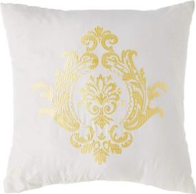 img 1 attached to King Size Yellow Embroidered Comforter Set - Chic Home Woodford 7-Piece Collection