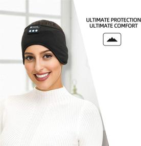 img 3 attached to 🎧 Stay Warm and Cozy with Bluetooth Fleece Ear Warmer Headband Headphones – Ideal for Men and Women, Outdoor Sports and Sleeping