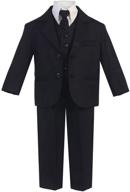 👔 classic black boys' dress shirt for formal occasions - boys' clothing and suits & sport coats logo