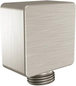 img 3 attached to Moen A721BN Square Drop Ell Handheld Shower Wall Connector in Brushed Nickel