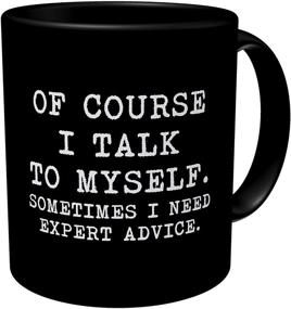 img 1 attached to 🤔 Aviento Black Funny Coffee Mug: Seeking Expert Advice from Myself – 11 Ounces of Wit