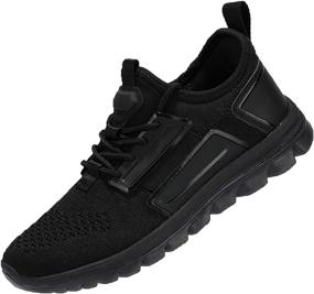 img 4 attached to Performance Boosting UUBARIS Men's Lightweight Running Shoes: Breathable & Ideal for Walking