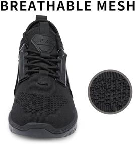 img 2 attached to Performance Boosting UUBARIS Men's Lightweight Running Shoes: Breathable & Ideal for Walking