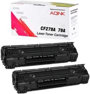 🖨️ univirgin compatible toner cartridge replacement for hp 79a cf279a for hp laserjet pro m12a, m12w, laserjet mfp m26nw, mfp m26a printer - black, 2-pack logo