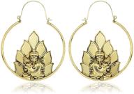 ganesha elephant earrings traditional jewelry logo