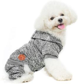 img 4 attached to 🐶 Warm Dog Winter Clothes: SCENEREAL Dog Hoodie with Fleece Lining for Cold Days