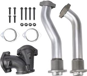img 4 attached to 🚀 Enhance Your Ford 7.3L Powerstroke: Orion Motor Tech Exhaust Manifold Bellowed Up Pipe Kit for Improved Performance and Durability - Compatible with 99-03 F250 F350 Super Duty, Excursion, E350