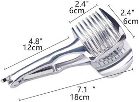 img 3 attached to Нержавеющая сталь Томаторезка и Лимонорезка Длямя Алкогольных Коктейлей; Идеально для домашней еды и напитков