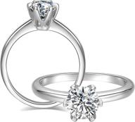 moissanite brilliant solitare engagement sterling logo