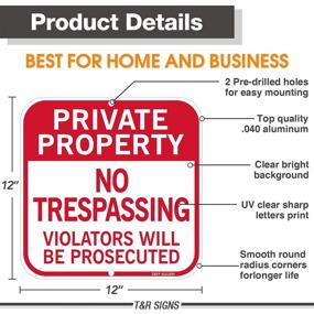 img 3 attached to Trespassing Violators Prosecuted Waterproof Pre Drilled