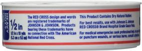 img 1 attached to Johnson and Johnson Red Cross Waterproof First Aid Tape - 1/2 Inch X 10 Yards (Pack of 3) - Trustworthy and Reliable Waterproof Tape for First Aid Needs