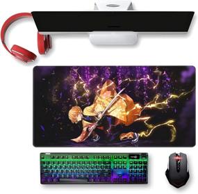 img 3 attached to Large Anime Mouse Pad For Desk Gaming Mousepad Computer Non-Slip Long Mouse Mat 15 Computer Accessories & Peripherals in Keyboards, Mice & Accessories