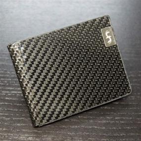 img 1 attached to 🔒 Rugged Protection with Common Fibers Carbon Bifold Wallet