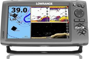 img 1 attached to 🎣 Улучшите впечатления от рыбалки с помощью эхолота/навигатора Lowrance Hook-9 с сенсором Sonar/GPS Mid/High/Downscan Fishfinder