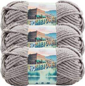 img 2 attached to 🧶 Lion Brand Hometown Yarn (3-Pack) Dallas Grey 135-149: Soft and Versatile Craft Yarn for Projects