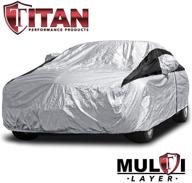 🚗 premium multi-layer peva car cover: waterproof and uv protective (200 inches) for camry, mustang, accord and more - with protective lining, zippered opening, tie-down straps logo