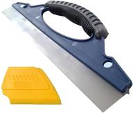 🧼 large 11.7-inch all-purpose rubber squeegee with blade style - vvivid household essential, includes yellow window scraper for multiple uses logo