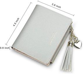 img 1 attached to 👛 Compact Zipper Wallets: Stylish Clutch Handbags & Wallets for Women