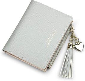 img 4 attached to 👛 Compact Zipper Wallets: Stylish Clutch Handbags & Wallets for Women