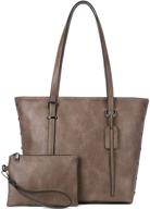 👜 leather handle shoulder satchel bag for women - handbags, wallets, and totes logo