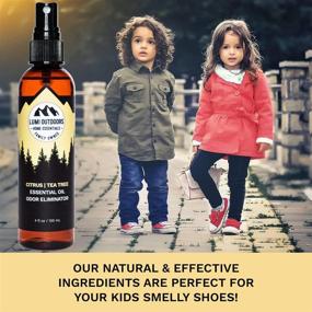 img 2 attached to 👟 Спрей для обуви Lumi Outdoors ′Natural Shoe Deodorizer′ и средство для устранения запаха: Цитрусовая эфирная масло чайного дерева, уничтожитель запаха