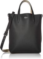 lacoste women vertical shopping black logo