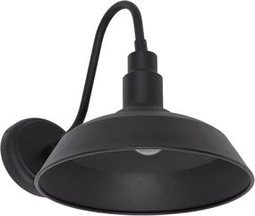 img 2 attached to 💡 SYLVANIA Easton Sconce Light Vintage Fixture: Antique Black Flush Mount with Dimmable 60W A19 LED Bulb Included (60062)