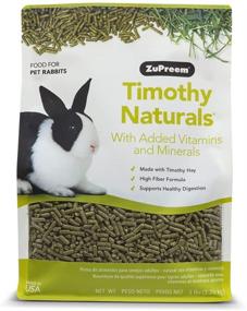 img 1 attached to 🐰 USA-Made ZuPreem Timothy Naturals Pet Rabbit Food with Added Vitamins & Minerals - Available in 3.5 lb or 5 lb, Enriched with Timothy Hay