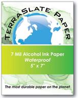 💪 durable terraslate 8 mil alcohol ink art paper - 5"x7" - 25 sheets logo