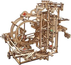 img 4 attached to Unleash Creativity with UGEARS Wooden Marble Run Kit - A Perfect DIY Adventure