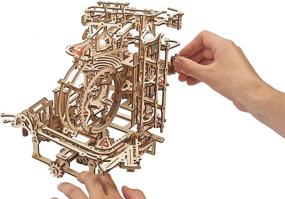 img 1 attached to Unleash Creativity with UGEARS Wooden Marble Run Kit - A Perfect DIY Adventure