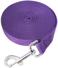 img 2 attached to 🐾 SALO Durable Nylon Training Dog Leash: 1 Inch Wide, Long Leash for Obedience Training, Camping, or Backyard - Suitable for Small, Medium, and Large Dogs