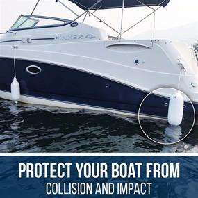 img 2 attached to ⛵ Морской комплект надувных подушек для якорения лодок - Набор из 4 штук, с веревками, насосом и иглами - Безопасное пришвартовывание лодок длиной от 6 до 9 метров