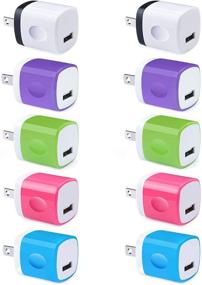 img 4 attached to 🔌 UorMe Wall Plug USB 10 Pack - iPhone Charging Block & One USB Power Adapter for iPhone, Galaxy, LG, Google Pixel: Compatible with iPhone 11 Xs XR X 8 7 6S 6, Galaxy S21 S20 S10e S9 S8 A71 Note20, LG G8 G6, Google Pixel