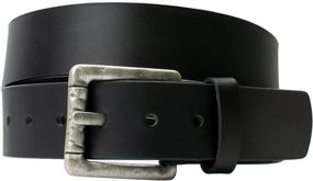 img 4 attached to 🏞️ Pathfinder Brown Belt Nickel Leather: A Stylish and Durable Accessory for Outdoor Adventures