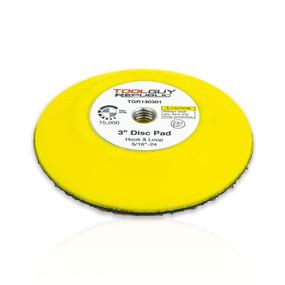 img 4 attached to 🔄 Versatile 3" Hook and Loop Sanding Backup Pad with 5/16-24 Female Thread - TGR130301 (1 Pack): Reliable and Efficient Sanding Solution