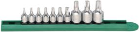 img 1 attached to 🔧 Professional-grade GEARWRENCH 10 Pc. 1/4" & 3/8" Stubby Torx Bit Driver Socket Set - 81196