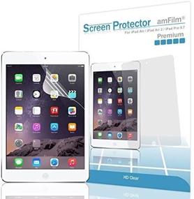 img 3 attached to 📱 Enhanced Ultra Clear amFilm Screen Protector 2 Pack for iPad 9.7 (6th Generation, Pro 9.7, Air, Air 2) - Advanced Flex Film