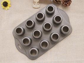 img 1 attached to 2 Pack Tosnail Mini Cheesecake Pan with Removable Bottoms -12 Cavity