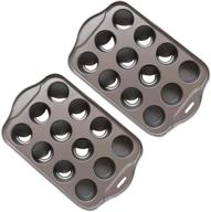 2 pack tosnail mini cheesecake pan with removable bottoms -12 cavity logo
