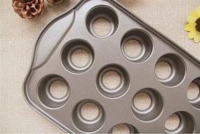 img 3 attached to 2 Pack Tosnail Mini Cheesecake Pan with Removable Bottoms -12 Cavity