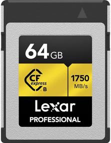 img 2 attached to 💾 Lexar Professional 64GB CFexpress Type B Memory Card, High-Speed 1750MB/s Read, RAW 4K Video Recording, PCIe 3.0 & NVMe Compatible (LCFX10-64GCRBNA)