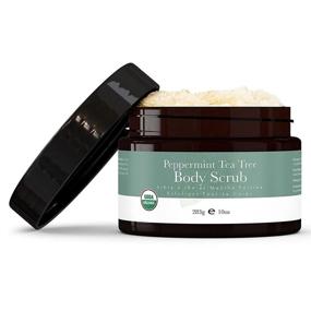 img 4 attached to 🌿 Revitalizing Organic Body Scrub: Peppermint Tea Tree Sugar Scrub - Hydrating Exfoliator for Shower & Bath, Men and Women